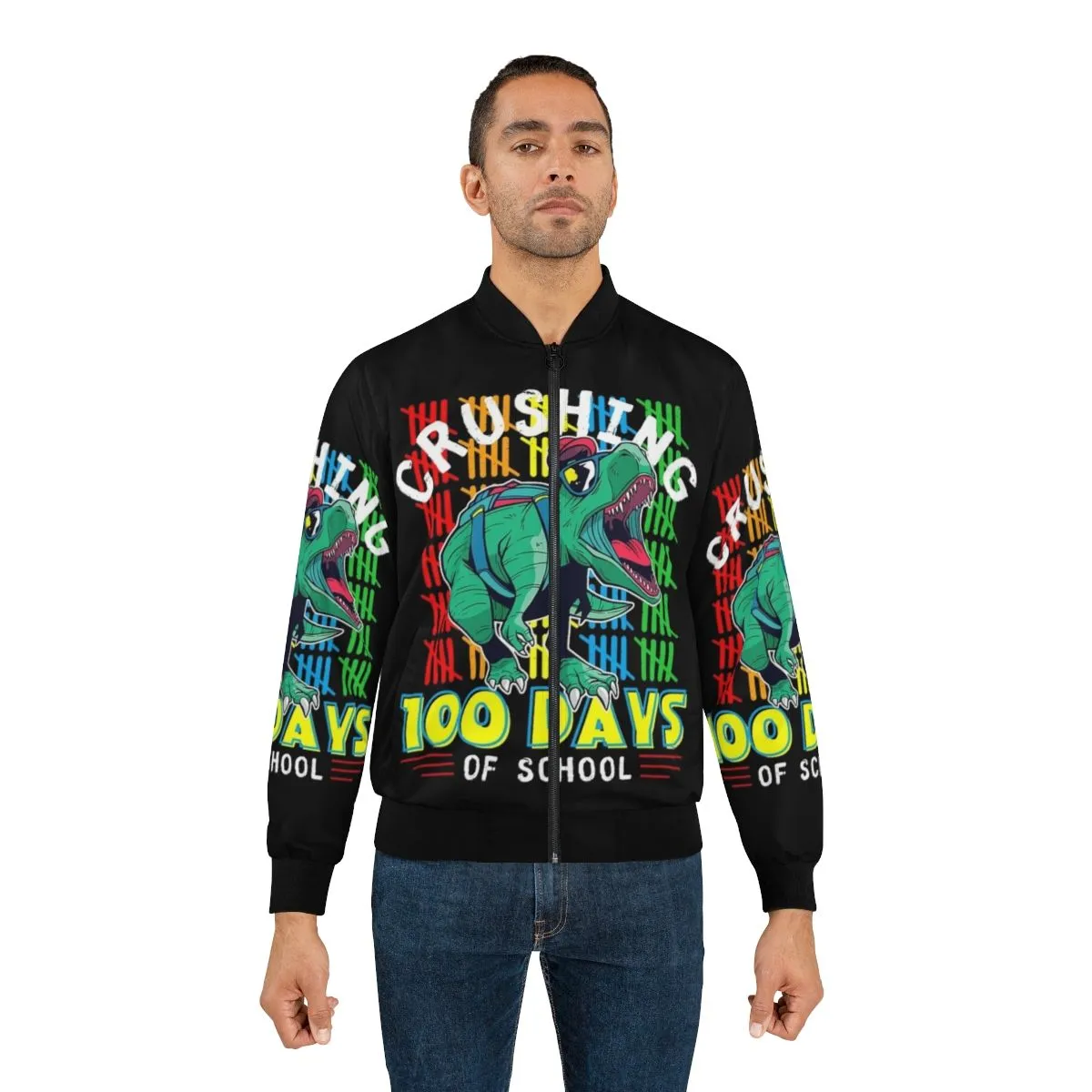 100 Days of School Teacher's Bomber Jacket