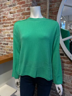 ALASHAN CASHMERE EMILIA CREW W/ JERSEY ROLL