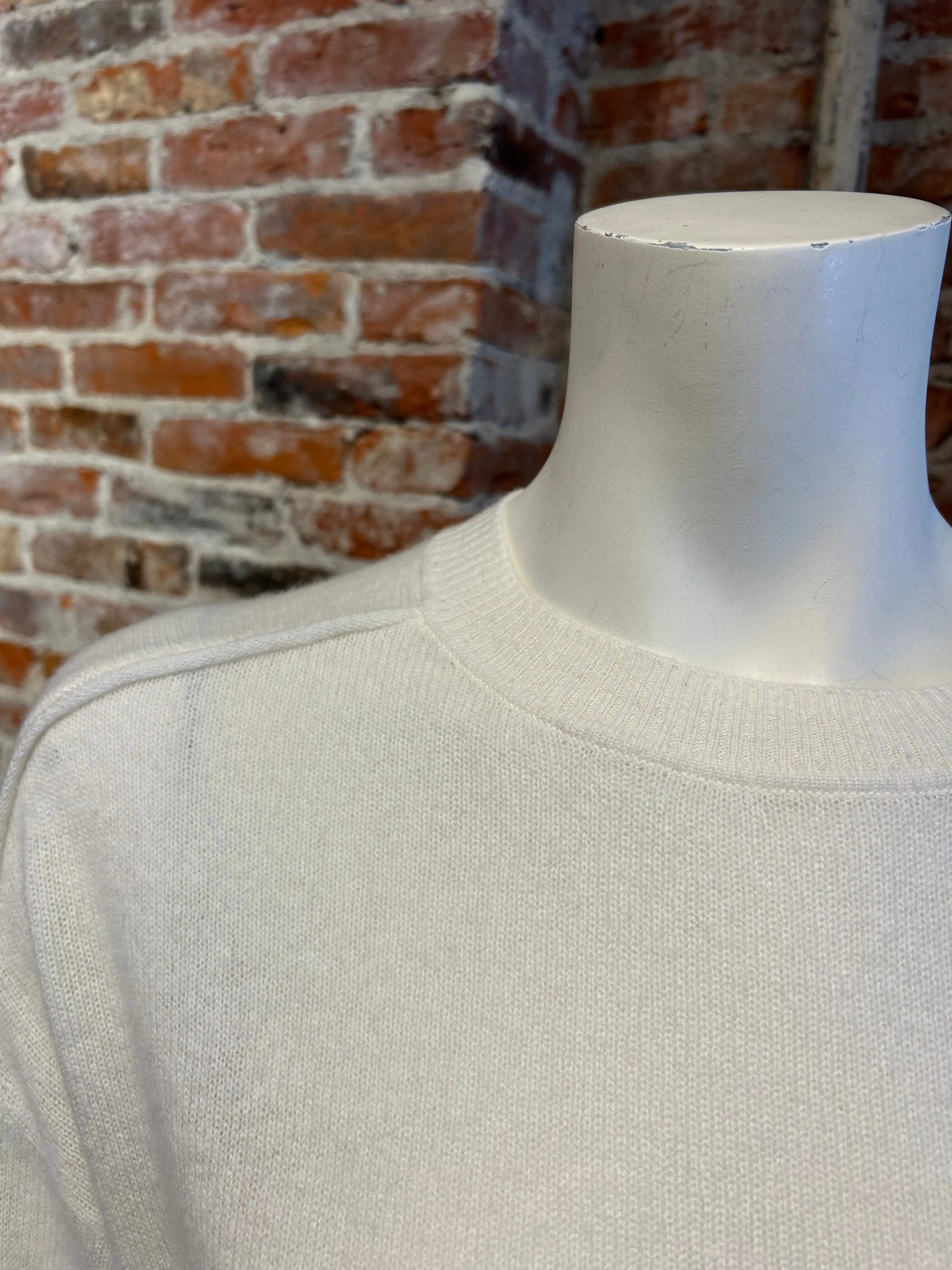 ALASHAN CASHMERE EMILIA CREW W/ JERSEY ROLL