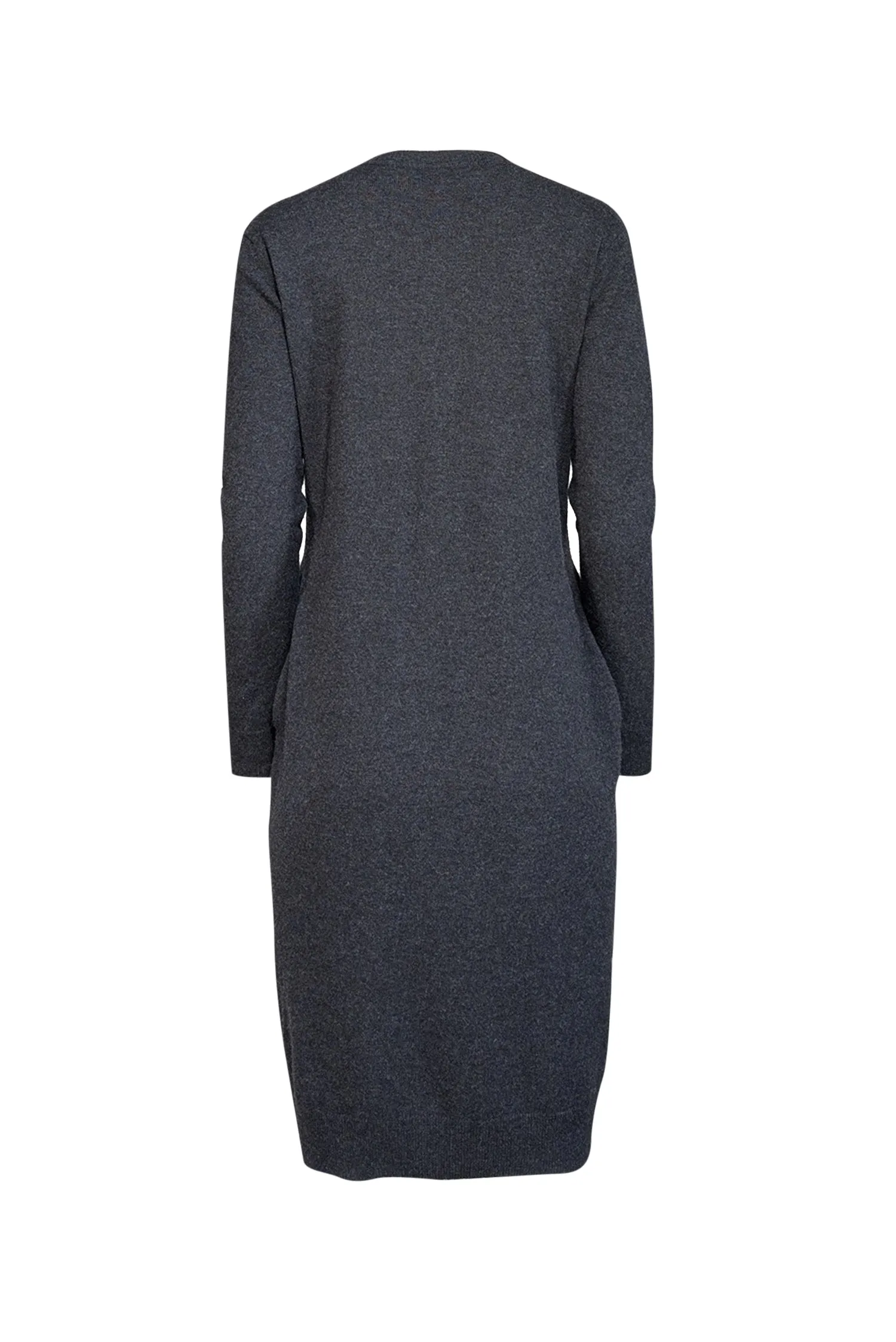Autumn Cashmere - Charcoal Grey Cashmere Long Sleeve Dress Sz M