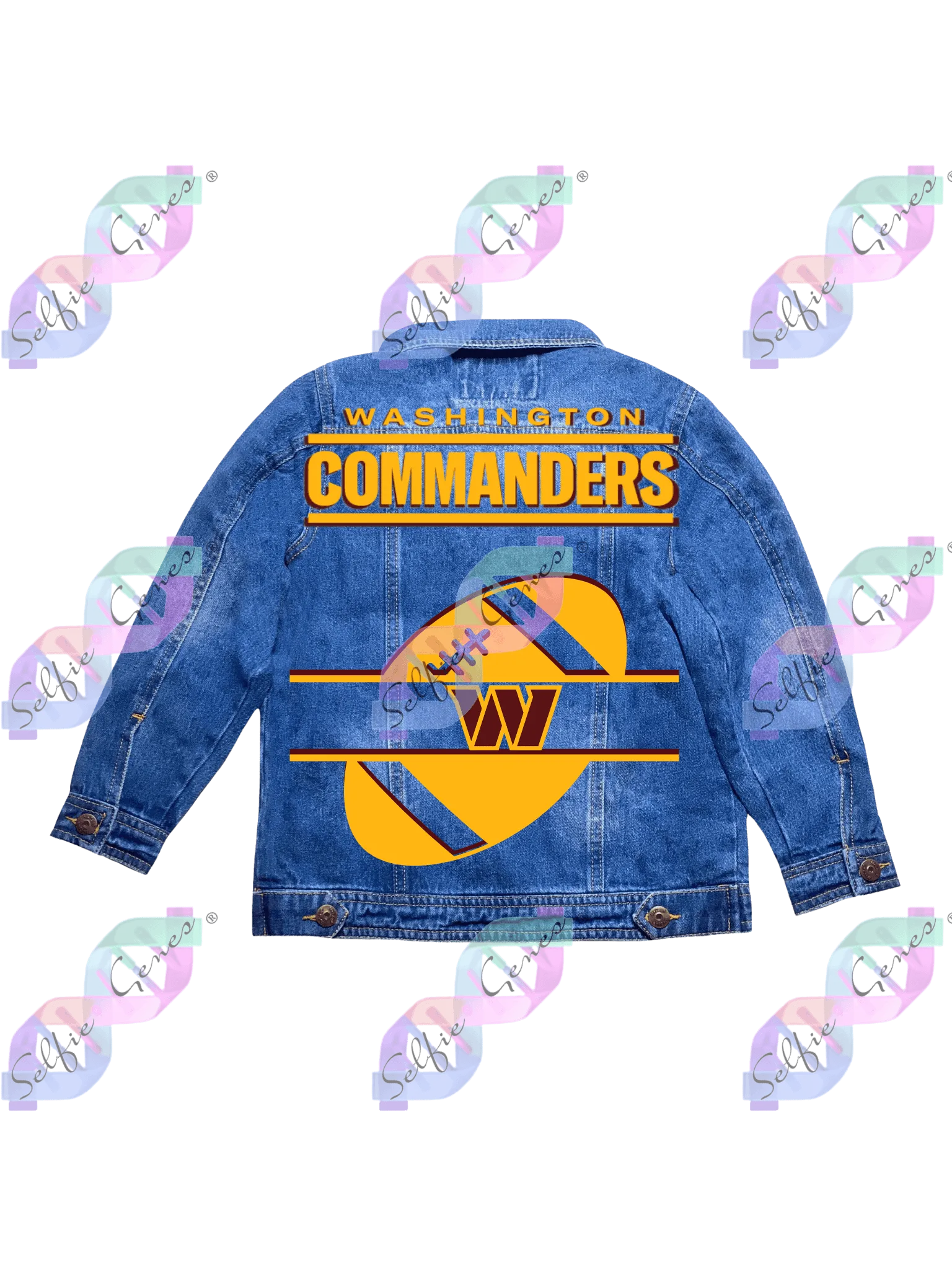 Boy's Washington Commanders Football Denim Jacket