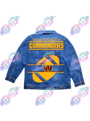 Boy's Washington Commanders Football Denim Jacket