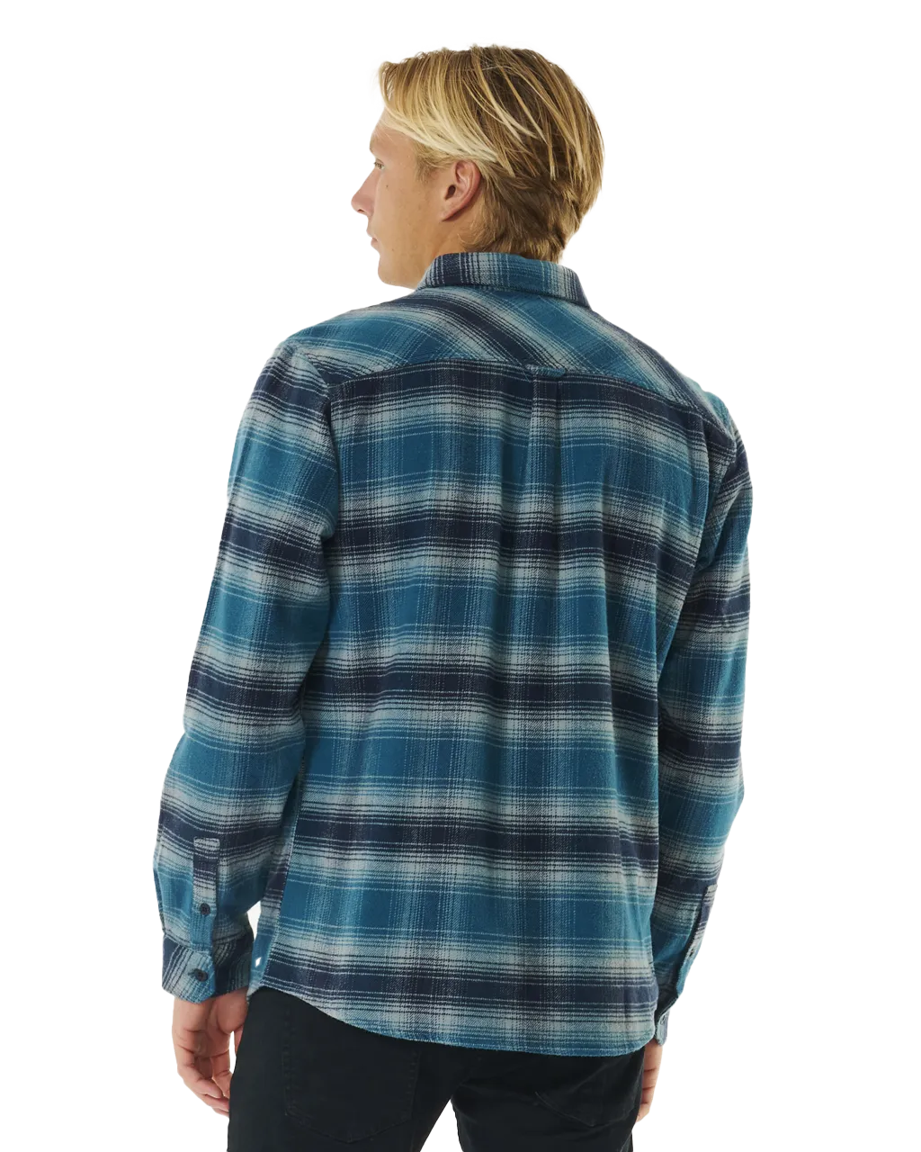 Count Flannel Shirt in Mineral Blue
