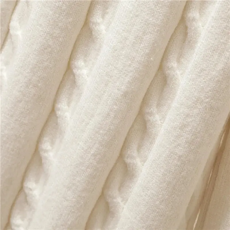 Cozy Comfort Knit Set - Soft Brushed Cotton and Wool Blend for Winter Warmth