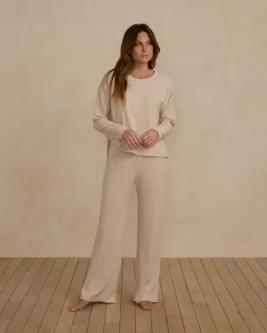 Cozy Rib Knit Set  - Shell