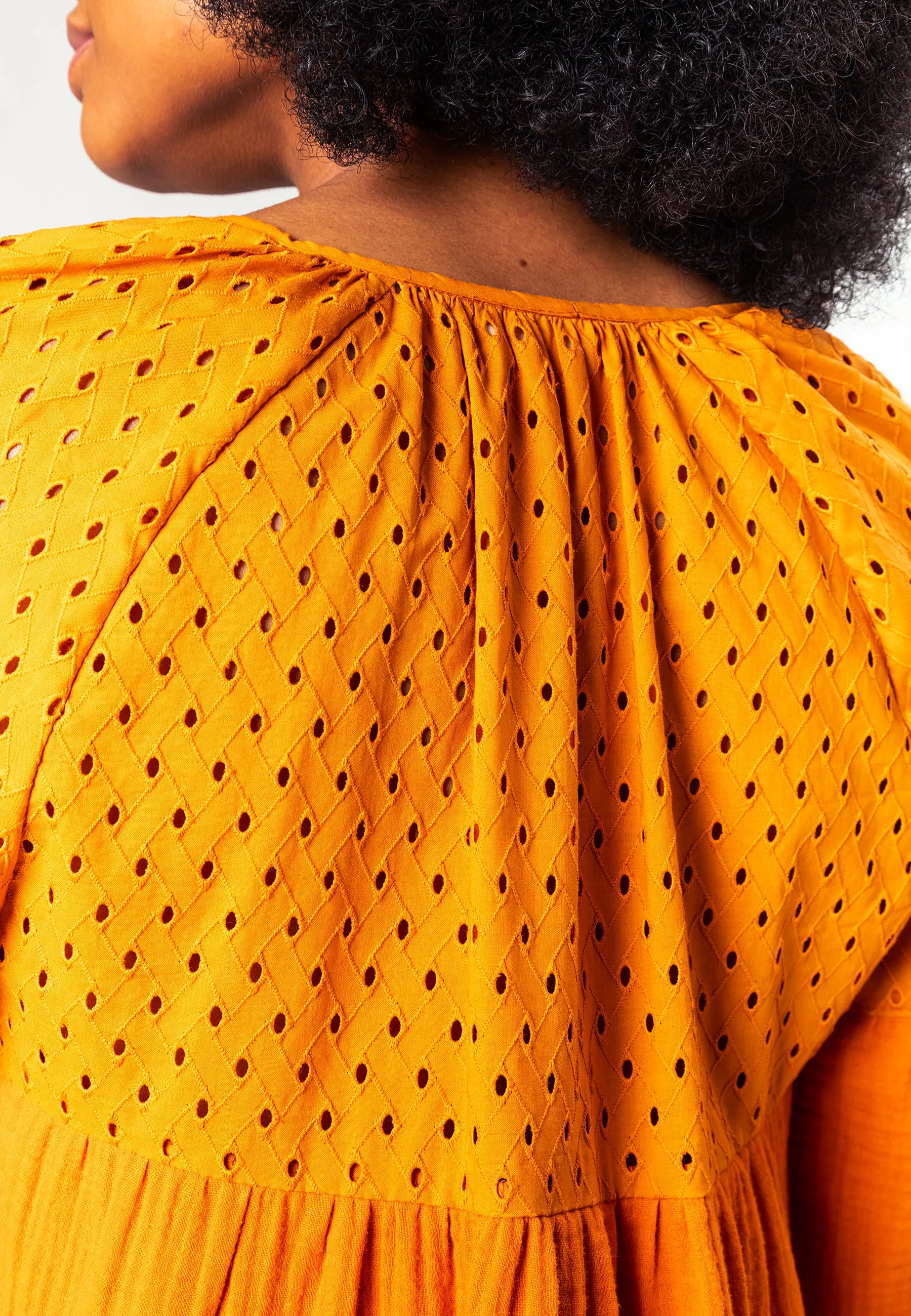 Delilah Blouse Burned Orange