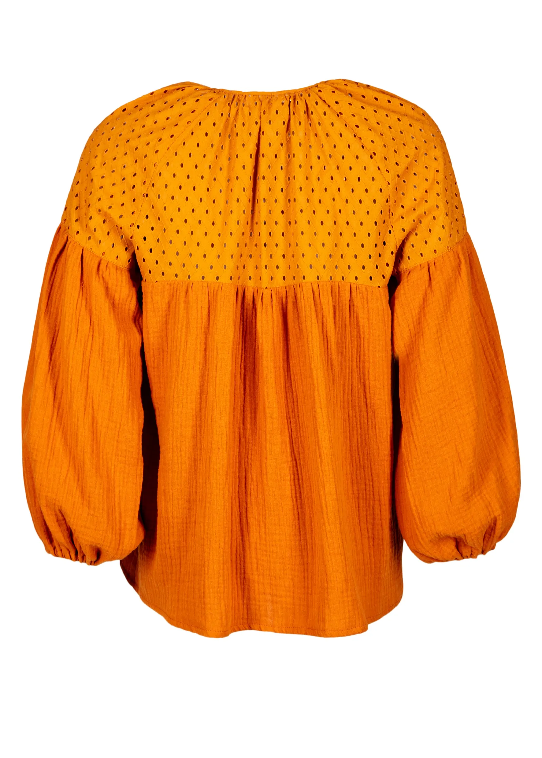 Delilah Blouse Burned Orange