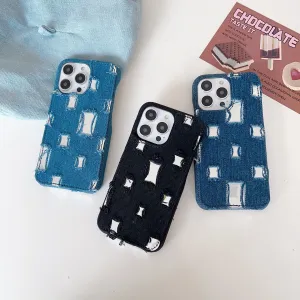 Distressed Denim Fashion Jeans Case - iPhone 12