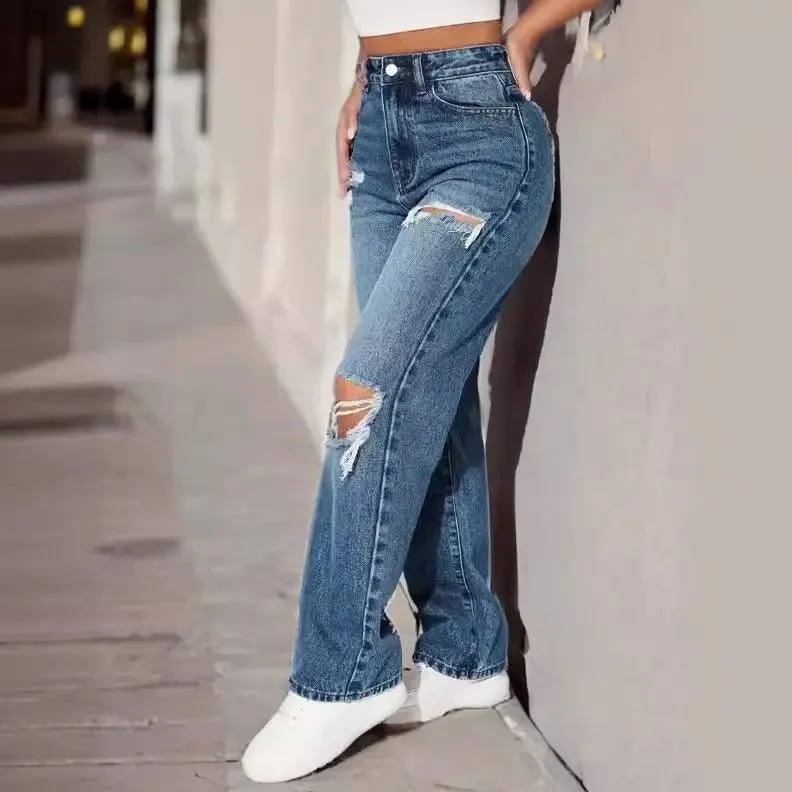 European Ripped Jeans