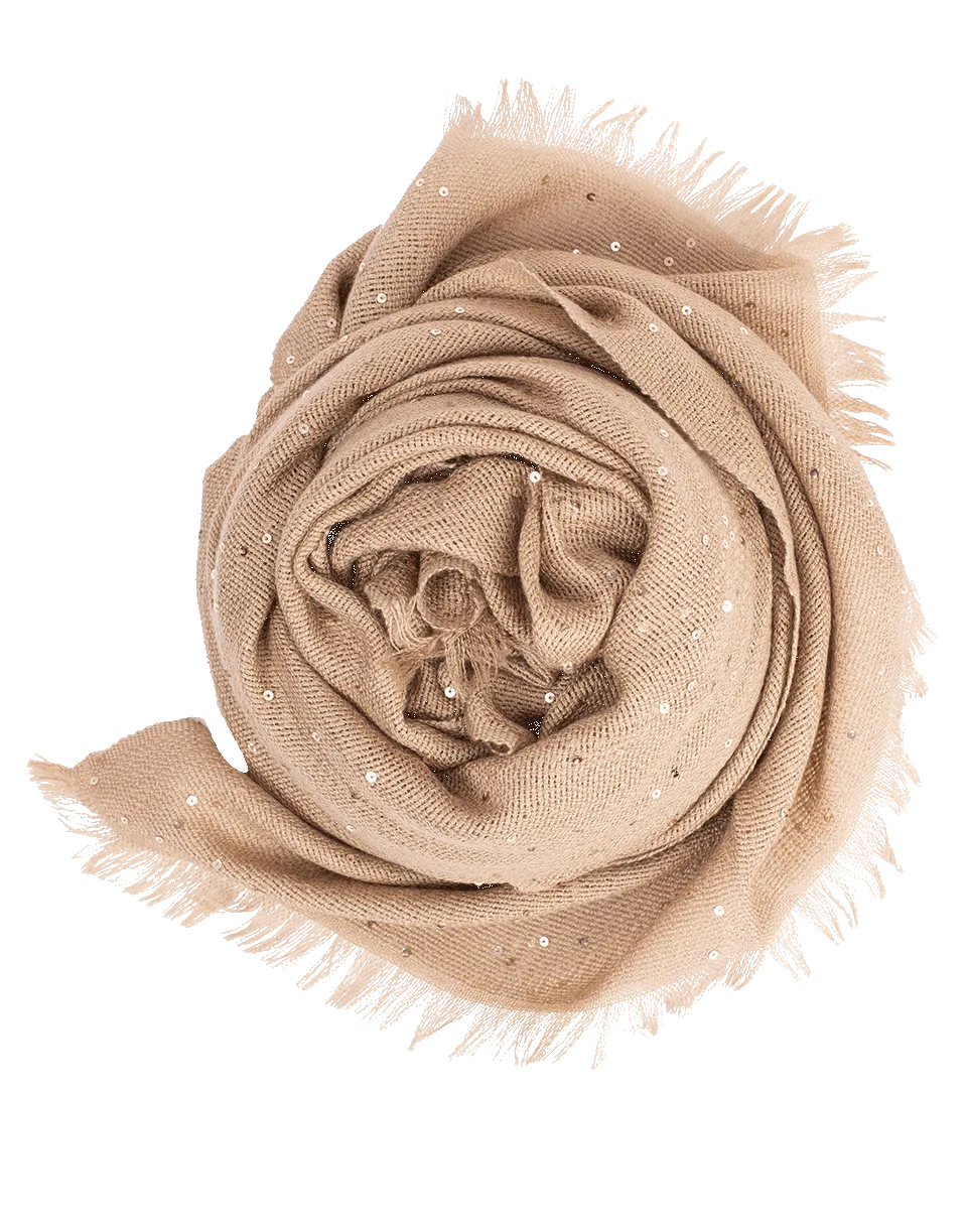 Farro Cashmere Silk and Paillette Scarf