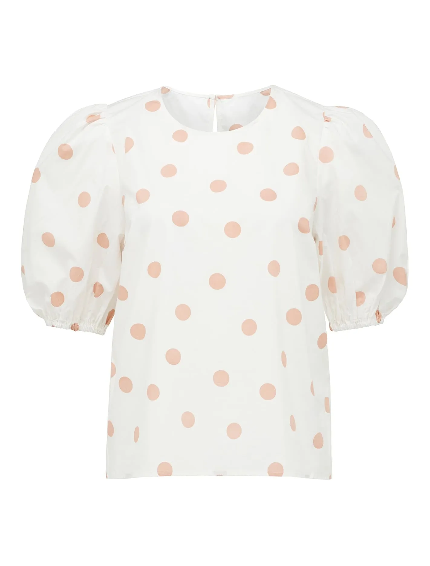 Kelly Cotton Puff Sleeve Blouse