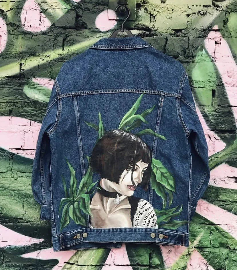 Matilda Hand-Painted Denim Jacket