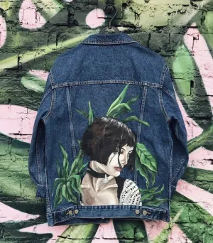 Matilda Hand-Painted Denim Jacket