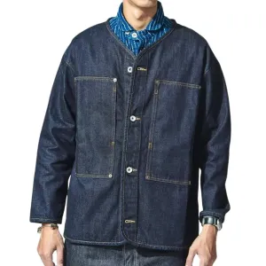 Men's Casual Collarless Denim Jacket 02289519F