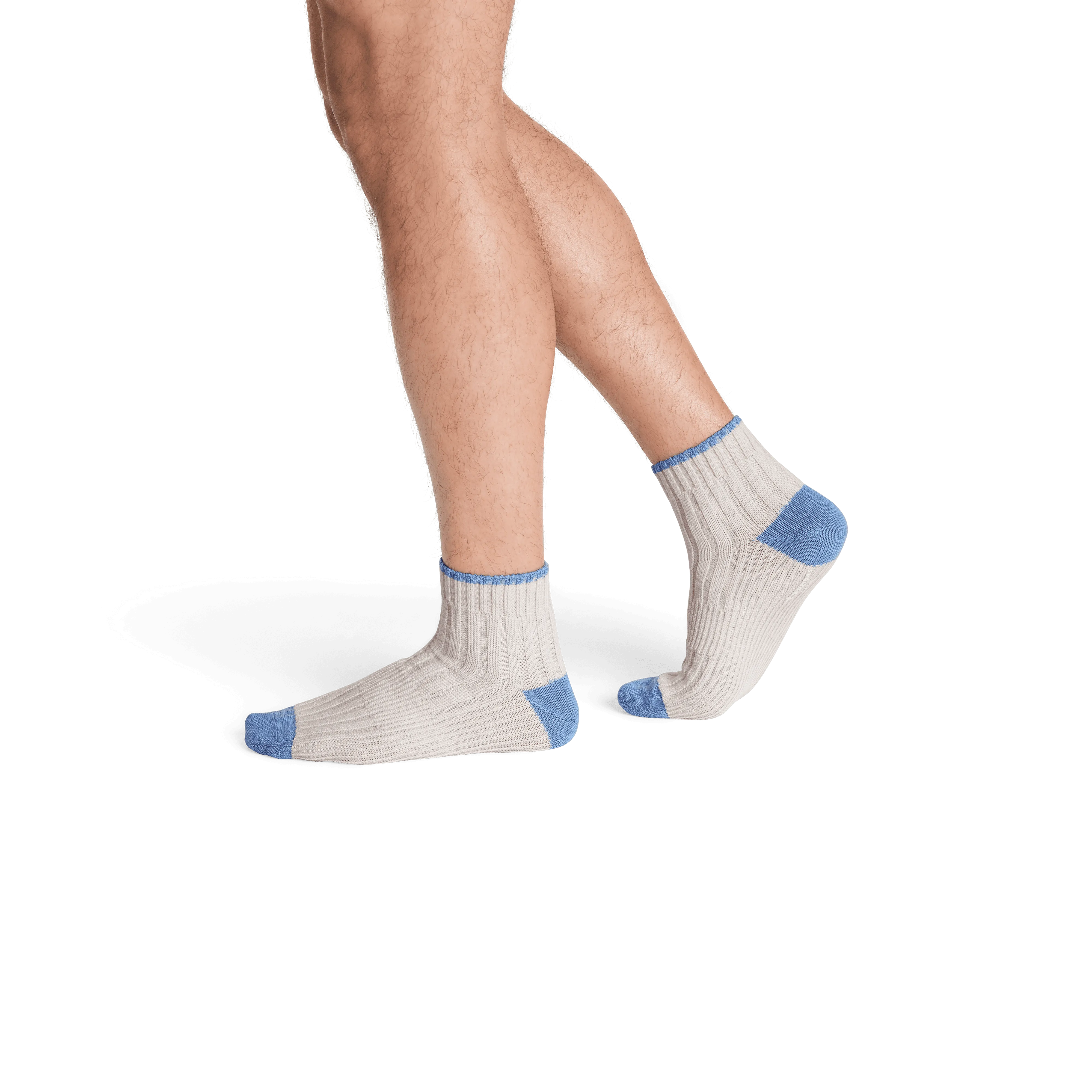 Men's Merino Wool Blend Sweater Quarter Socks