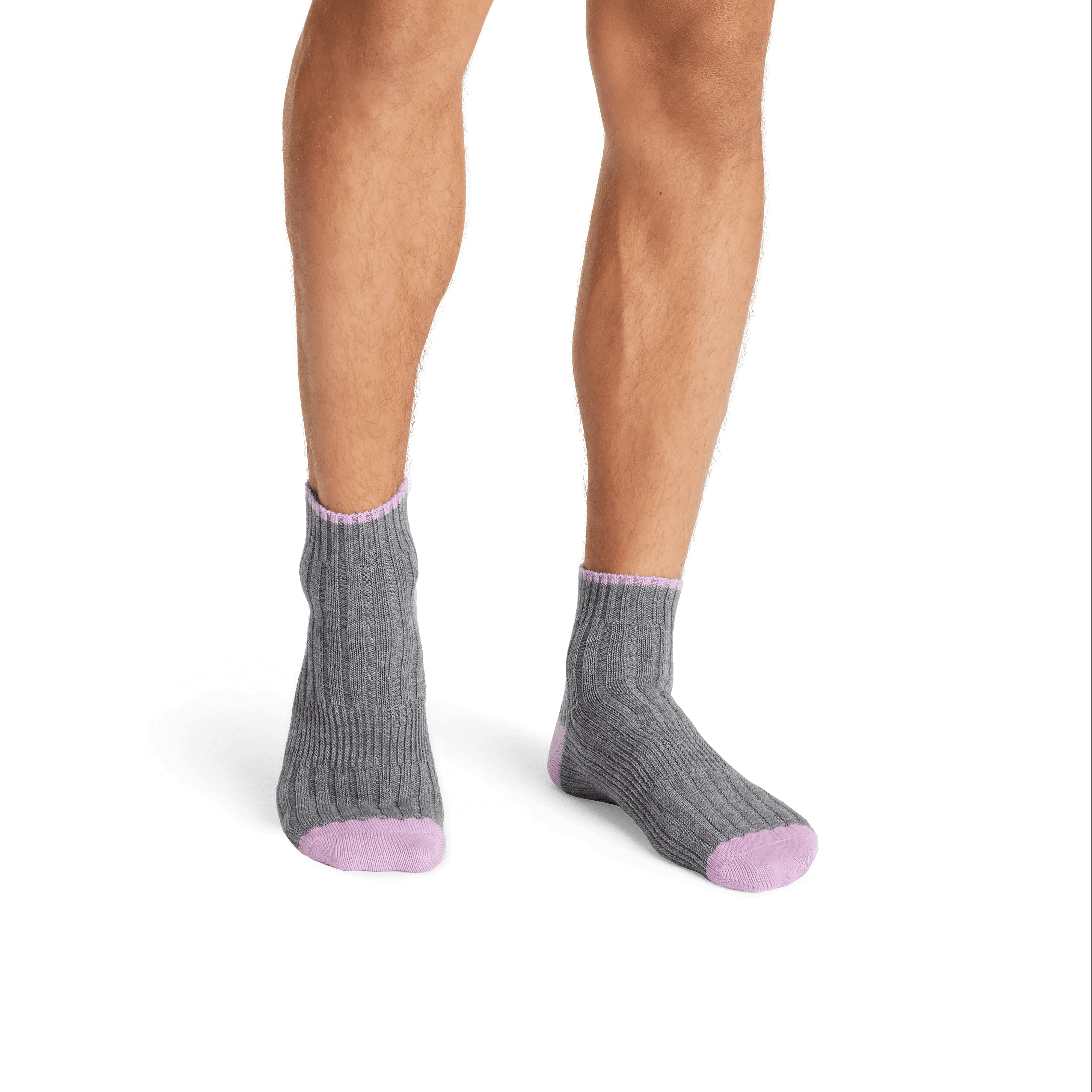 Men's Merino Wool Blend Sweater Quarter Socks