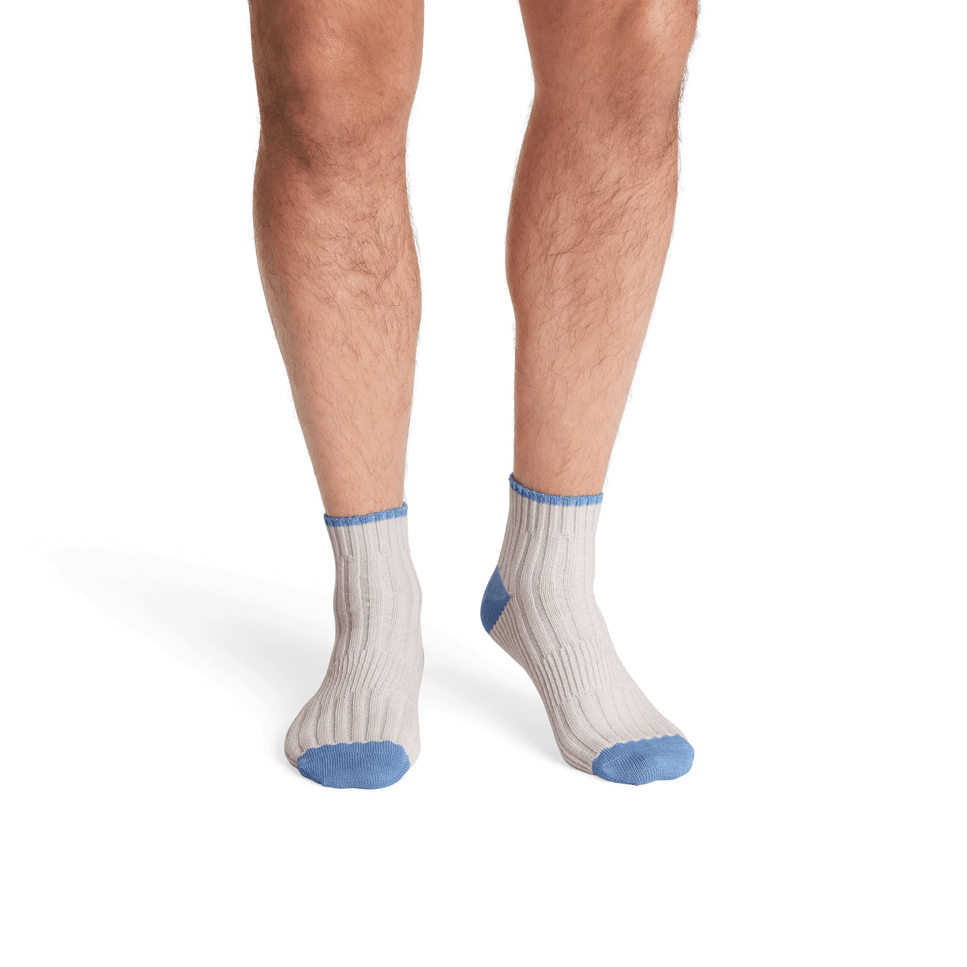 Men's Merino Wool Blend Sweater Quarter Socks