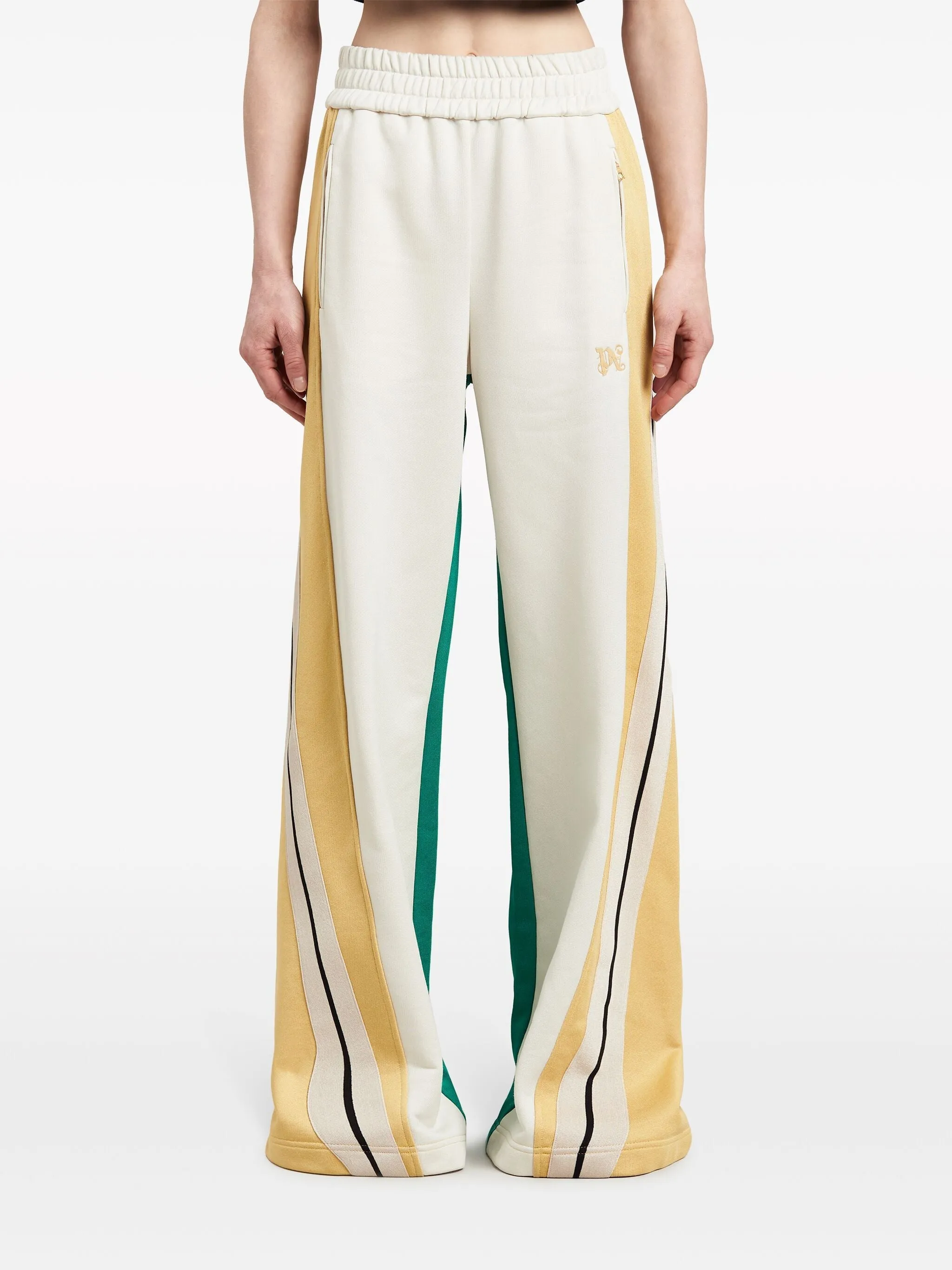 Monogram Colorblock Wide Track Pants