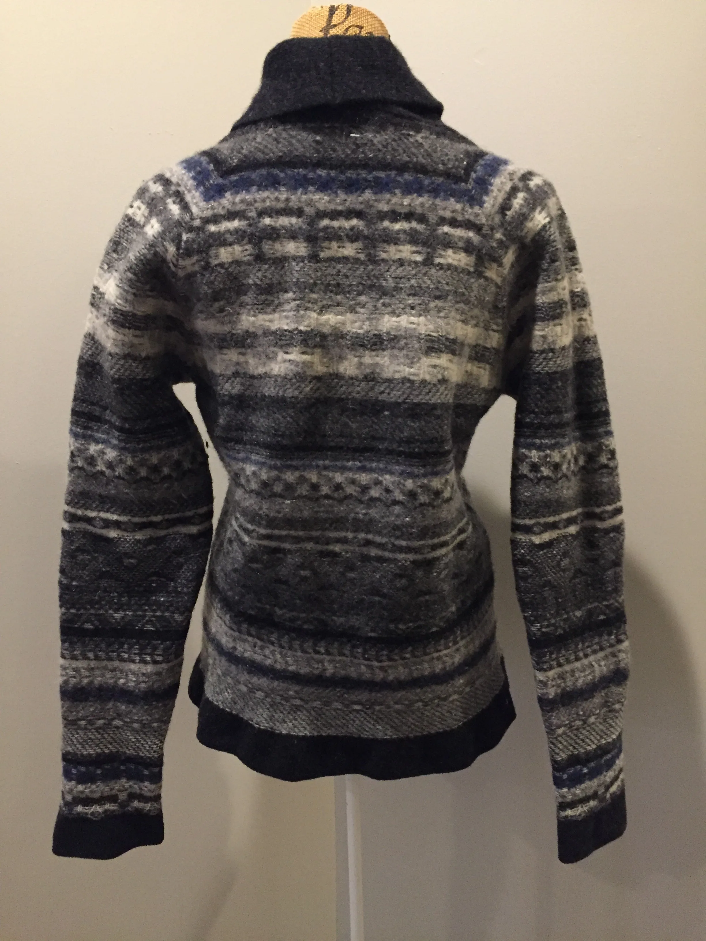 Norse Projects Grey/White/Blue/Black Wool Sweater