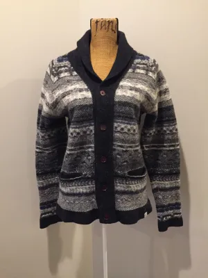 Norse Projects Grey/White/Blue/Black Wool Sweater