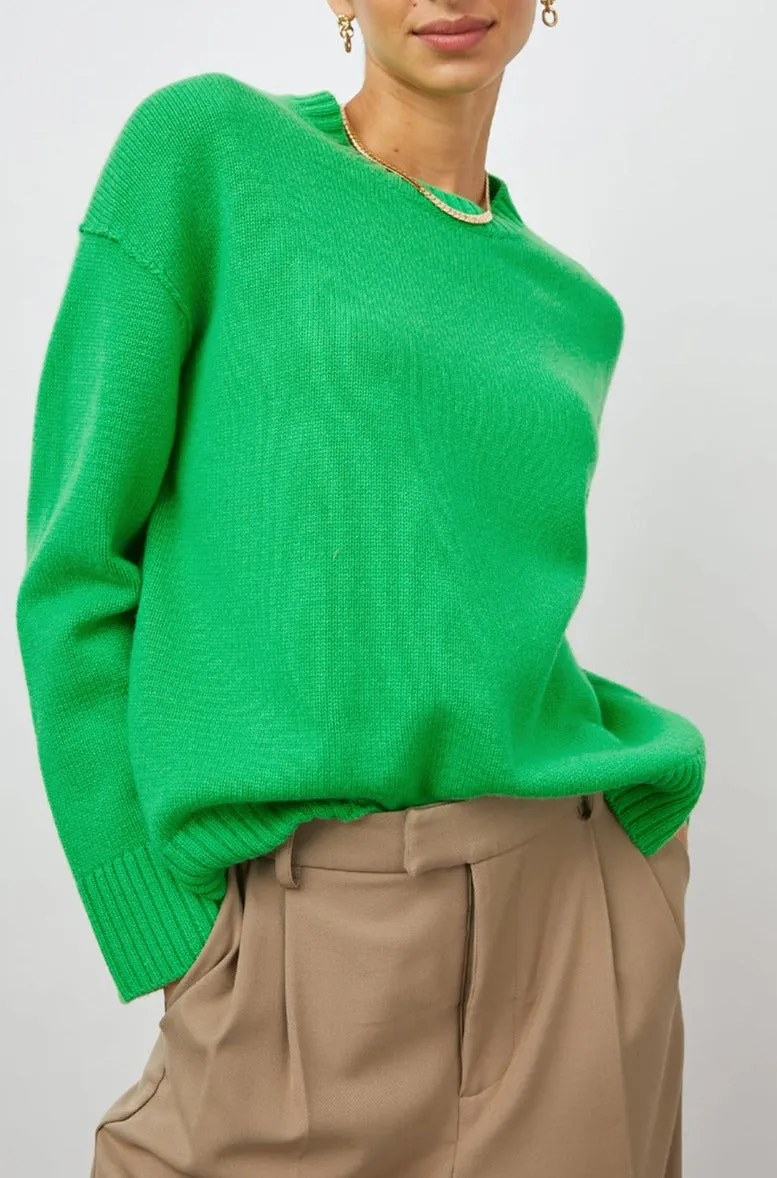 OLIVIA SWEATER - KELLY GREEN