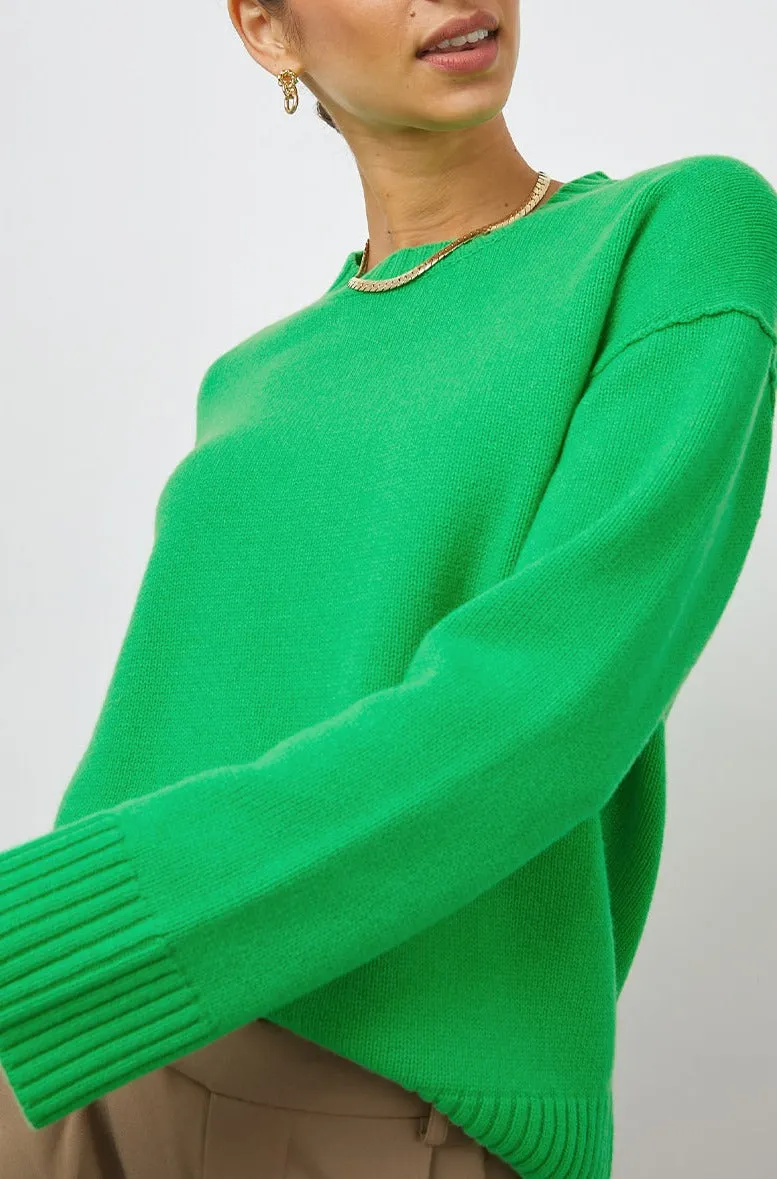 OLIVIA SWEATER - KELLY GREEN
