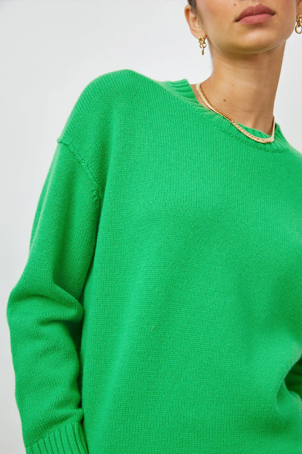 OLIVIA SWEATER - KELLY GREEN