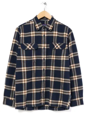 Patagonia Men's Organic Long Sleeve Flannel Shirt - New Navy/North Line