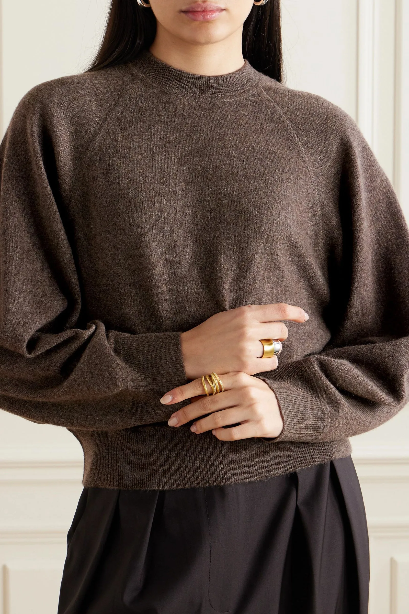 Pemba Mélange Cashmere Sweater Brown