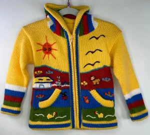 Peruvian Sweater NEW Yel size 2-3