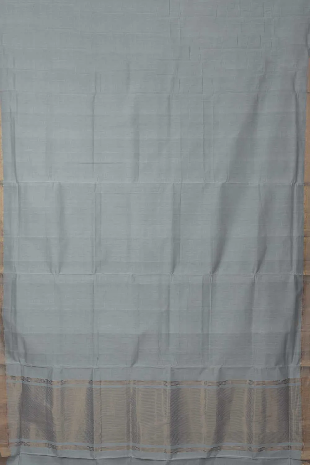 Slate Grey Mangalagiri Cotton saree