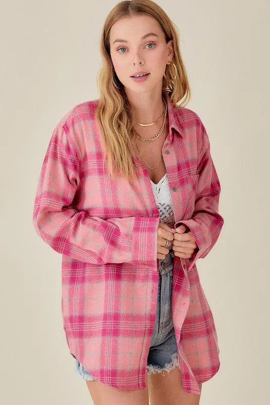 Soft Button Down Flannel Shirt