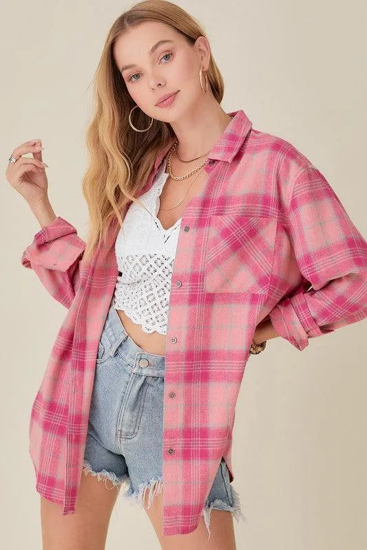 Soft Button Down Flannel Shirt