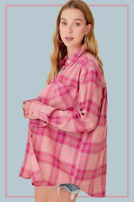 Soft Button Down Flannel Shirt