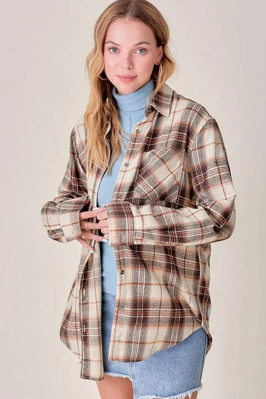 Soft Button Down Flannel Shirt
