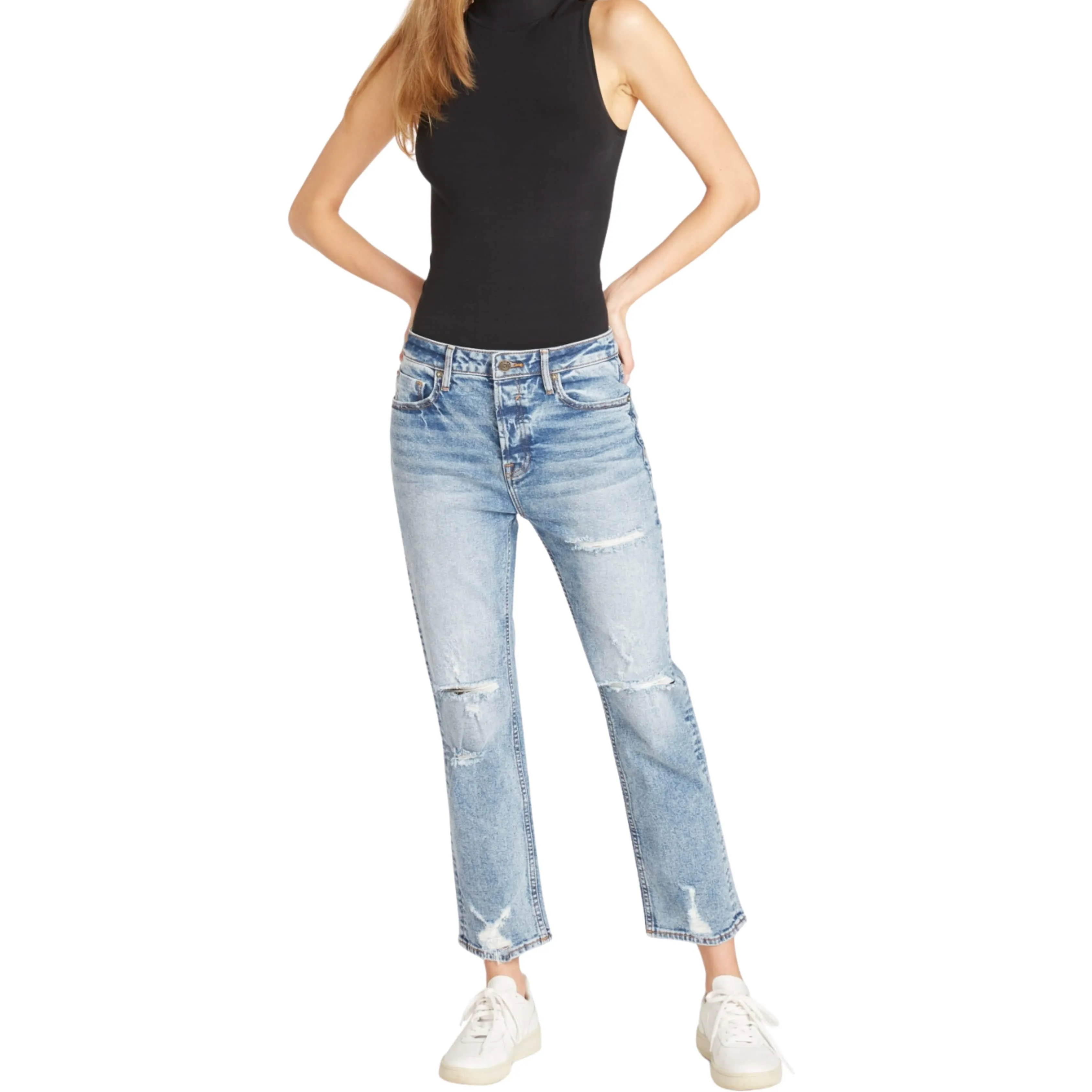 VIGOSS -  Stevie Ripped Cropped Jeans