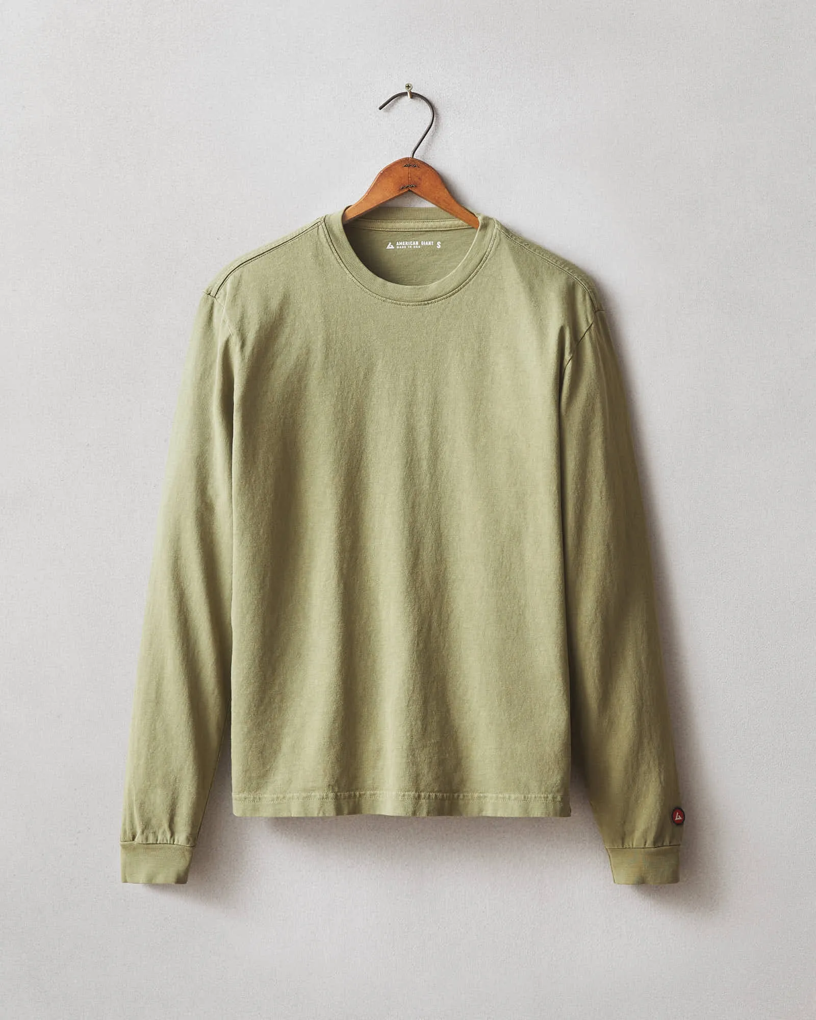 Vintage Crew Long Sleeve Tee - Washed Capulet Olive