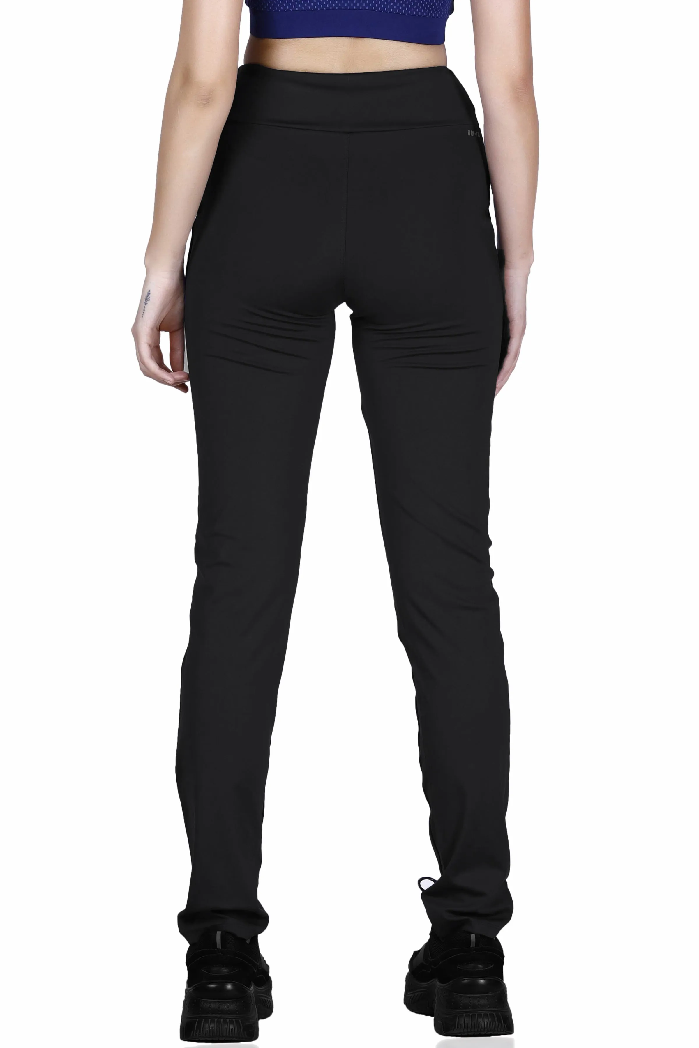 WOMEN'S HIGH WAISTED JUST-DRY TRACK PANTS