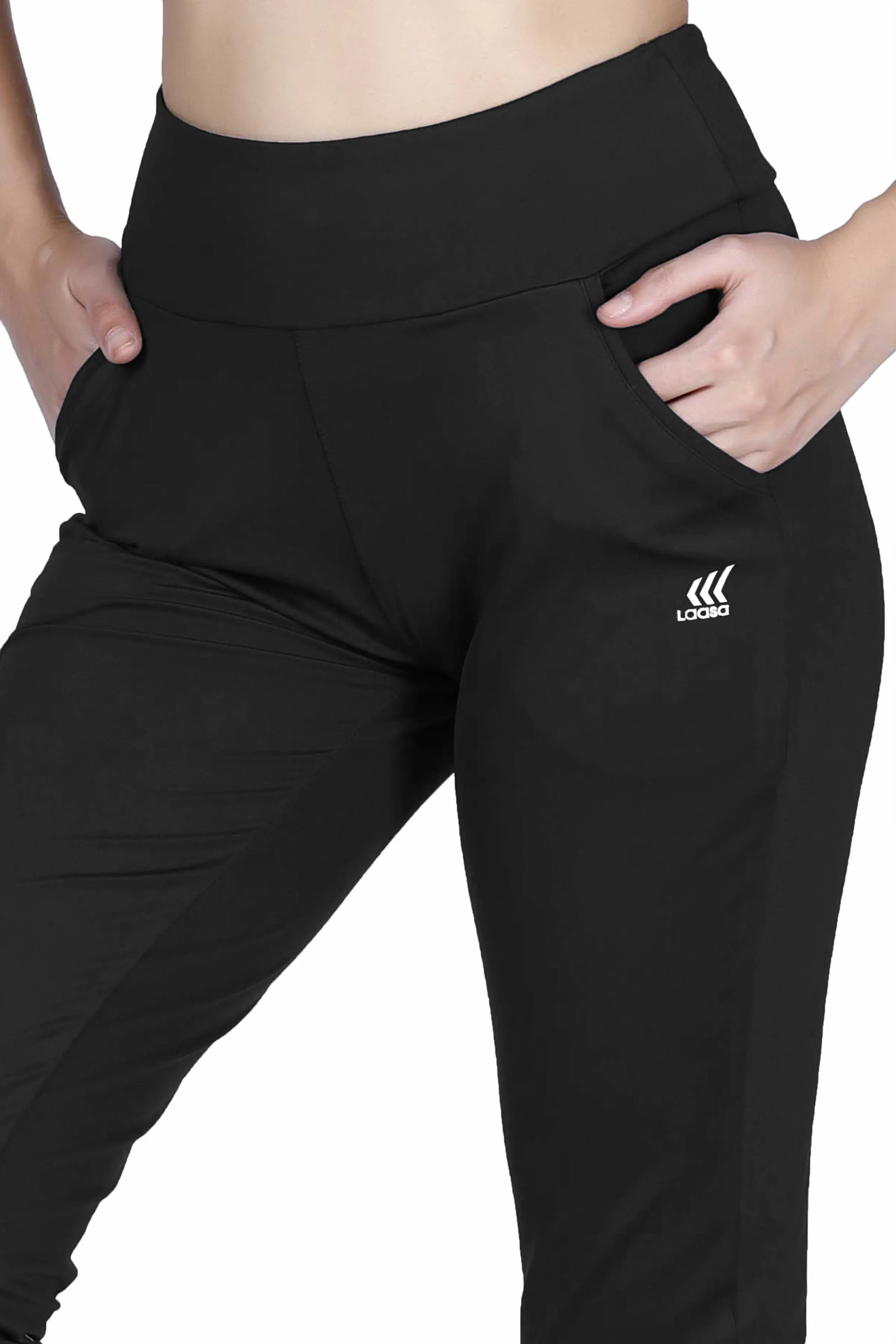 WOMEN'S HIGH WAISTED JUST-DRY TRACK PANTS