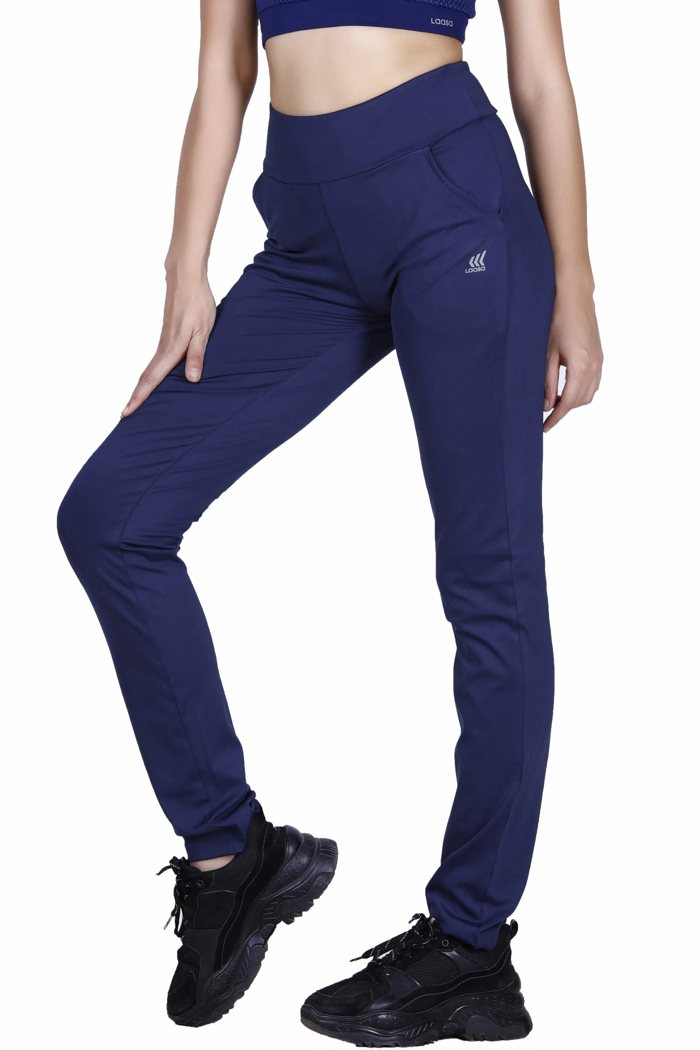 WOMEN'S HIGH WAISTED JUST-DRY TRACK PANTS