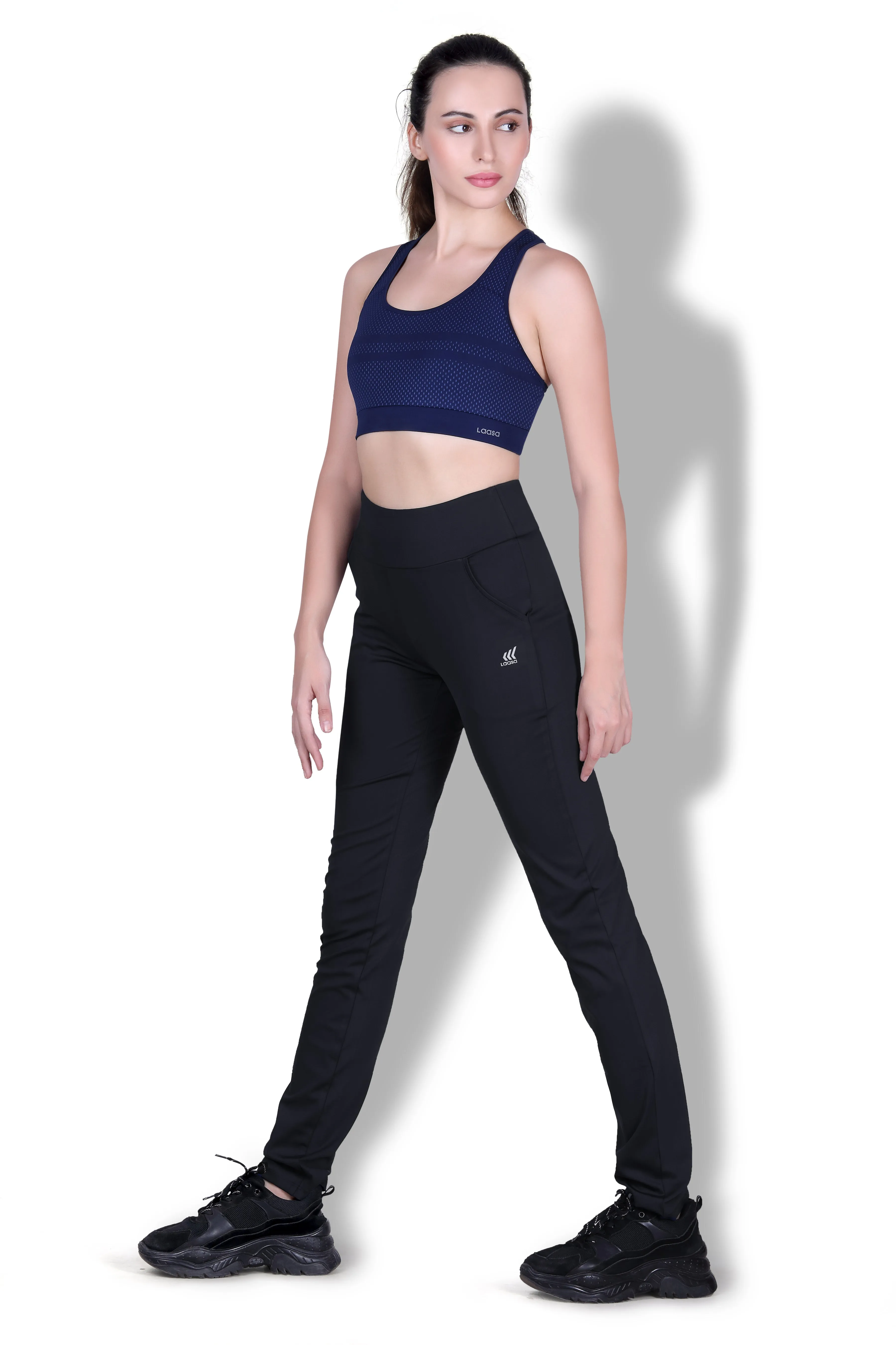 WOMEN'S HIGH WAISTED JUST-DRY TRACK PANTS