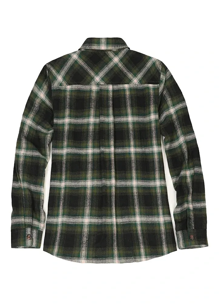 Women's Soft Flannel Shirt, Roll Up Sleeve
