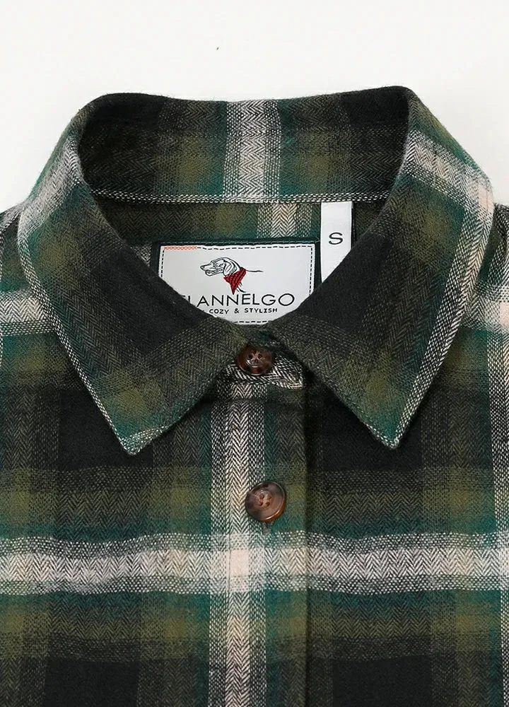 Women's Soft Flannel Shirt, Roll Up Sleeve