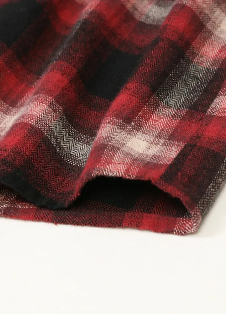 Women's Soft Flannel Shirt, Roll Up Sleeve
