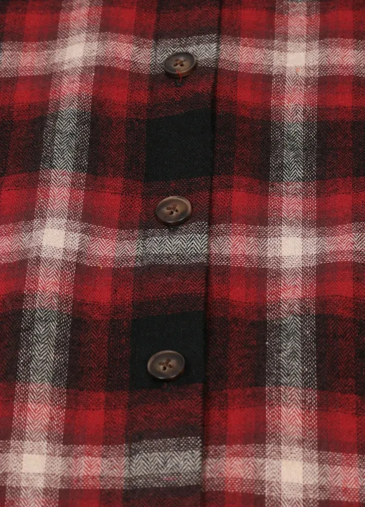 Women's Soft Flannel Shirt, Roll Up Sleeve